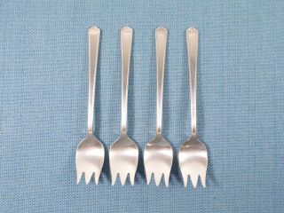" Anniversary " (1923) By 1847 Rogers (4) Ice Cream Spoons / Fork No Monograms