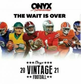 2021 Onyx Vintage Football Case (24 Box) Break 1: N.  E.  Patriots