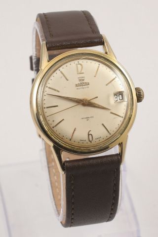 Vintage Roamer Rotodate 21 Jewel Automatic Swiss Watch