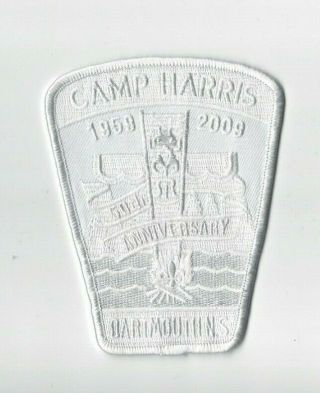 Scouts Canada Camp Harris 50th Anniversary Ghost Badge Patch 1950 2009
