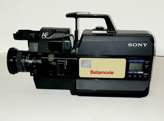 Vintage Sony Ccd Betamovie Camcorder Video Camera Bmc 550 W.  / Travel Case 1985