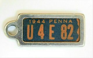 Dav 1944 Pennsylvania Pa Keychain License Plate Tag Disabled American Veterans