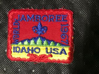 1967 World Jamboree Idaho Usa Boy Scouts Bsa Patch Embroidered