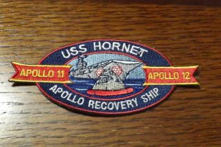 Patch Uss Hornet Apollo 11 Apollo 12 Recovery Ship