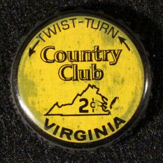Country Club •virginia Tax• Plastic Beer Bottle Cap St Joseph,  Missouri Crown Va