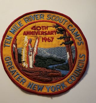 Bsa Ten Mile River Scout Camps Greater York Council 40th Anniversary 1967.