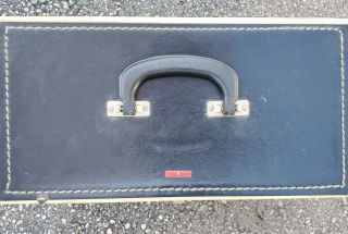 Vintage 45 rpm 7.  5” Double Wide Latching Record Storage Carrying Case 3