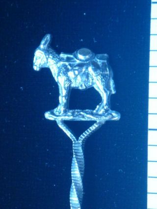 Denver Colorado Pack Mule Donkey Sterling Silver Souvenir Demitasse Spoon 7 gr 3