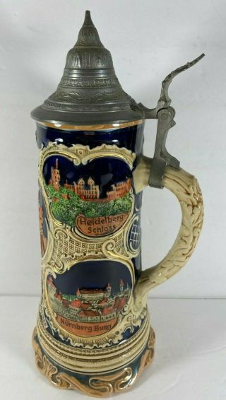 Thorens Movement German Musical Drink Brother Drink Large 11.  25 In Beer Stein