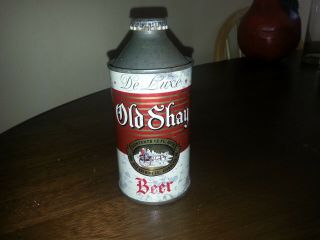 Old Shay Deluxe Cone Top Beer Can Fort Pitt Brewing Jeannette,  Pa Cap