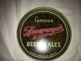 BEVERWYCK FAMOUS BEERS AND ALES TRAY ALBANY N.  Y. 2