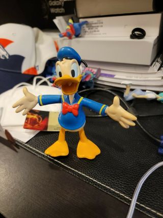 Disney Donald Duck 5 " Figure Vintage Bendable Figure Applause