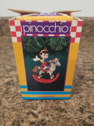 Enesco,  Disney,  Pinocchio,  Vintage Christmas Ornament,  1995,  Holiday Toy Ride