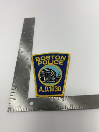 Boston Ma Massachusetts Police " A.  D.  1630 " Patch