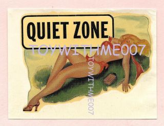 Vintage Decal Waterslide Pin Up Hot Rod Car 50s Sexy Glamour Girl O