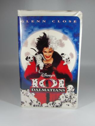 Disney Vhs Collectible - 101 Dalmatians - Glenn Close
