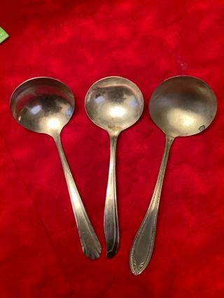 Assorted Silver Plated Ladles By Kensington,  And National Silver Co.