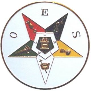 ☆new O.  E.  S.  Oes Large 3 " The Order Of Eastern Star Auto Badge Masonic Car Emblem ☆