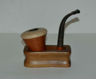 Vintage Calabash Gourd Meerschaum Bowl Sherlock Holmes Pipe,  Sherlock Holmes