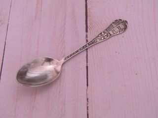 Vintage Denver Colorado State Capitol Miner Sterling Silver Souvenir Spoon