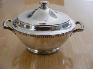 Gorham Silver Plate Silverplate Gravy Sauce Boat/ Tureen With Handles And Finial