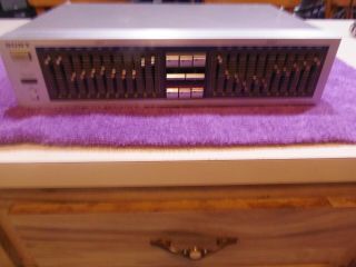Vintage Sony Seq - 11 11 Band Stereo Graphic Equalizer.  Very