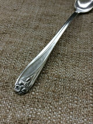 Vintage 1847 Rogers Bros Silverplate / Daffodil / 7 " Baby Spoon