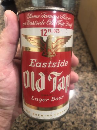 Eastside Old Tap Beer Empty Flat Top Beer Can From Pabst Brewing Co Los Angeles