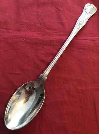 Very Large Vintage Silver Plated Kings Pattern Serving Spoon C.  1960’s