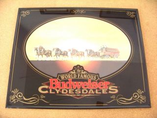 The World Famous Budweiser Clydesdales 1995 Sign Framed 16 " X 20 "