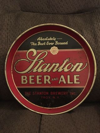 Stanton Brewing Company Troy Ny Beer Tray