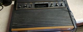 Vintage Atari 2600a Vcs Video Game System Complete W/ Controllers