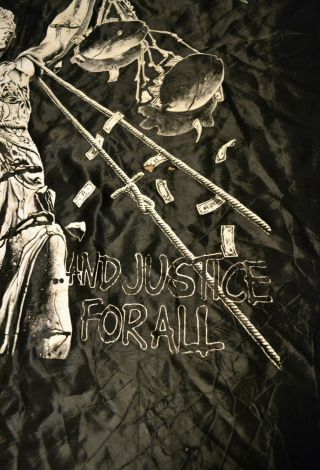 Vintage 1980 ' s Metallica And Justice for All tapestry banner wall hanging Poster 3