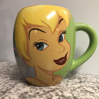 Disney Peter Pan Green Tinker Bell Fairy Dream Barrel Mug Cup Coffee
