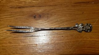 Antique,  Vintage Collectible Fork 6.  25 ",  Silver Plate