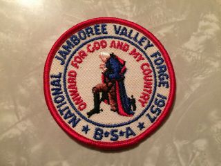 Bsa Valley Forge National Jamboree Patch 1957 Boy Scouts