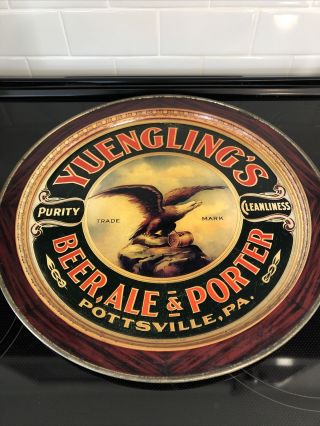 Rare Vintage Yuengling Beer Ale Porter Tray Eagle Purity Cleanliness