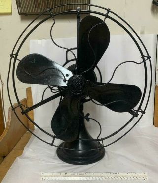 Vintage General Electric Ge Type Aou 16 In.  4 Blade Oscillating Fan Doesnt Work