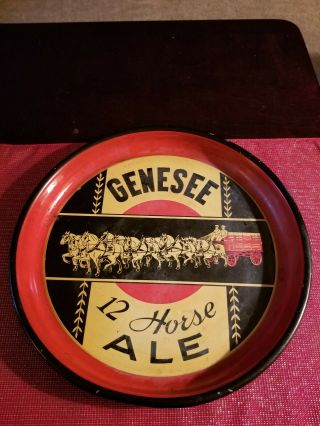 Genesee Beer 12 Horse Ale 13 " Tray Rochester Ny