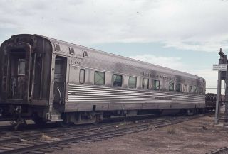 California Zephyr Cb&q Railroad Train Coach Silver Butte Denver 1973 Photo Slide
