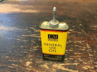 Vintage Gm General Use Oil Lead Top Oiler