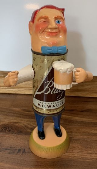 Vintage Blatz Beer Can Man Figure 50s/60s