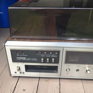 Vintage Fisher MC - 4000 Stereo AM - FM Eight 8 Track Turntable Record Player 2