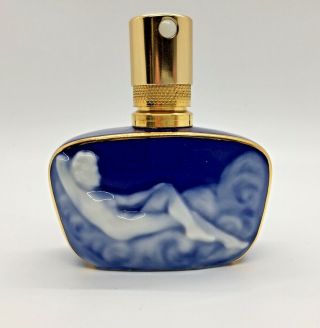 Vintage Limoges Porcelain Perfume Bottle Atomizer