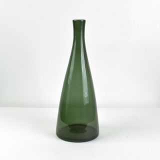 Vintage Blenko 920m Charcoal Glass Decanter - No Stopper