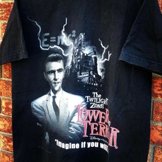 Vintage The Twilight Zone Tower Of Terror Walt Disney MGM CBS T - Shirt Rare 3