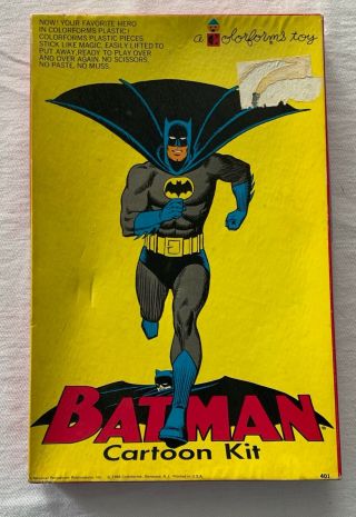 Colorforms Batman Cartoon Kit 1966 Complete Vintage 401