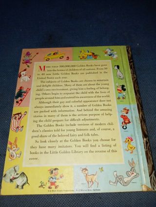 Walt Disney ' s Chip N Dale At The Zoo Little Golden Book Children 2