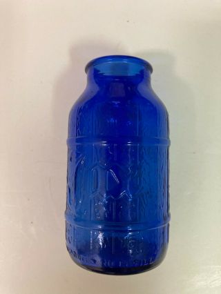 Rare Cobalt Blue Glass Jax Beer Bottle Orleans,  La.  Louisiana