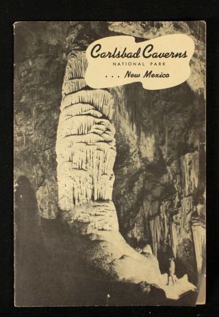 1941 Carlsbad Caverns National Park Mexico Official Park Guide